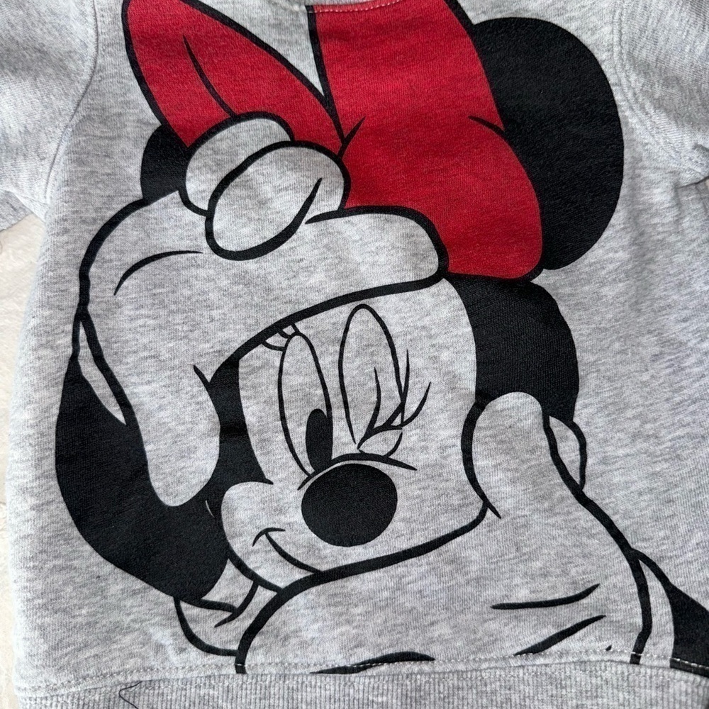 Grey Toddler Minnie mouse H&M sweatshirt. 12 to 18 months. - Picture 2 of 4
